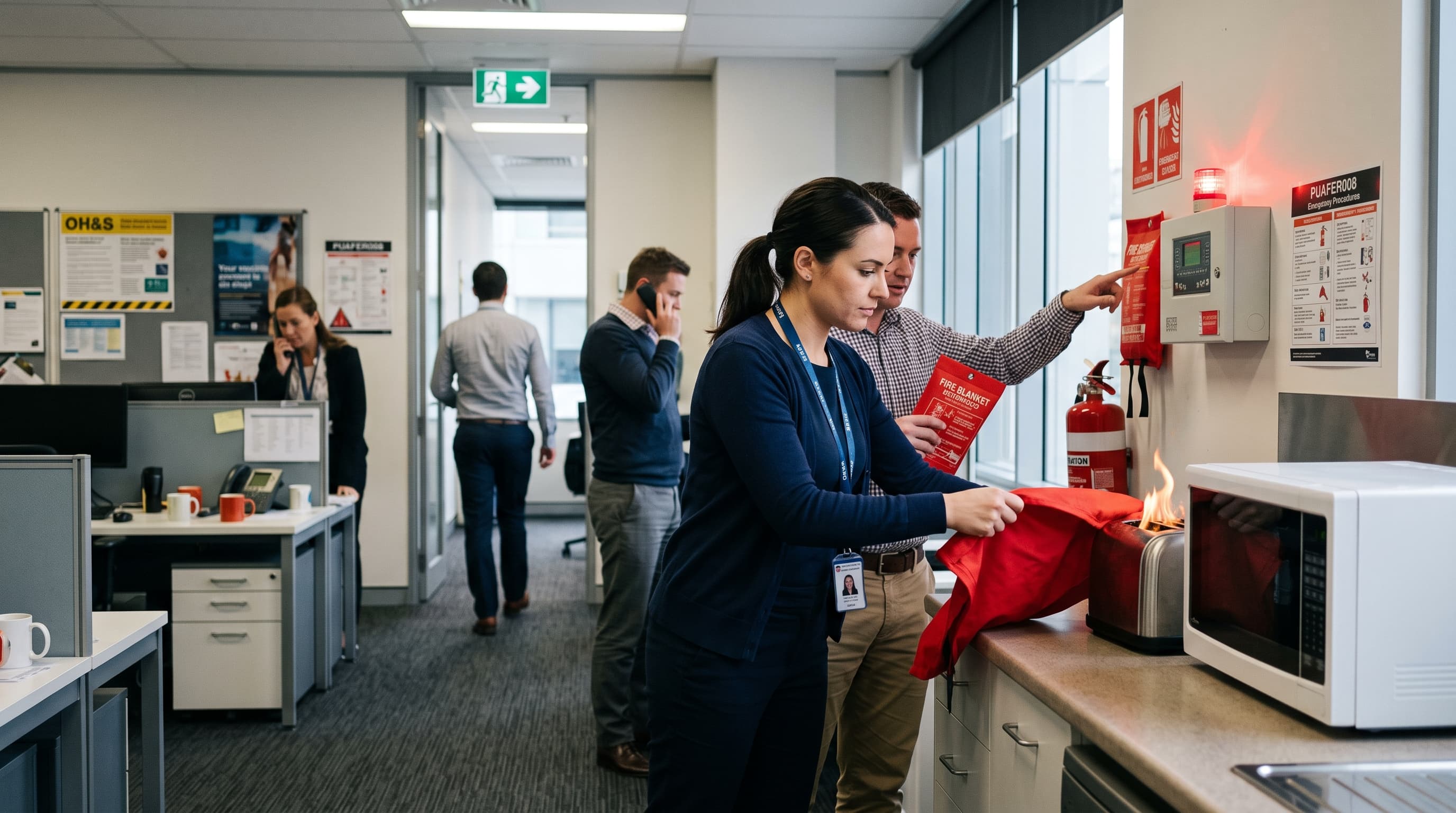 Confine small emergencies in a facility training