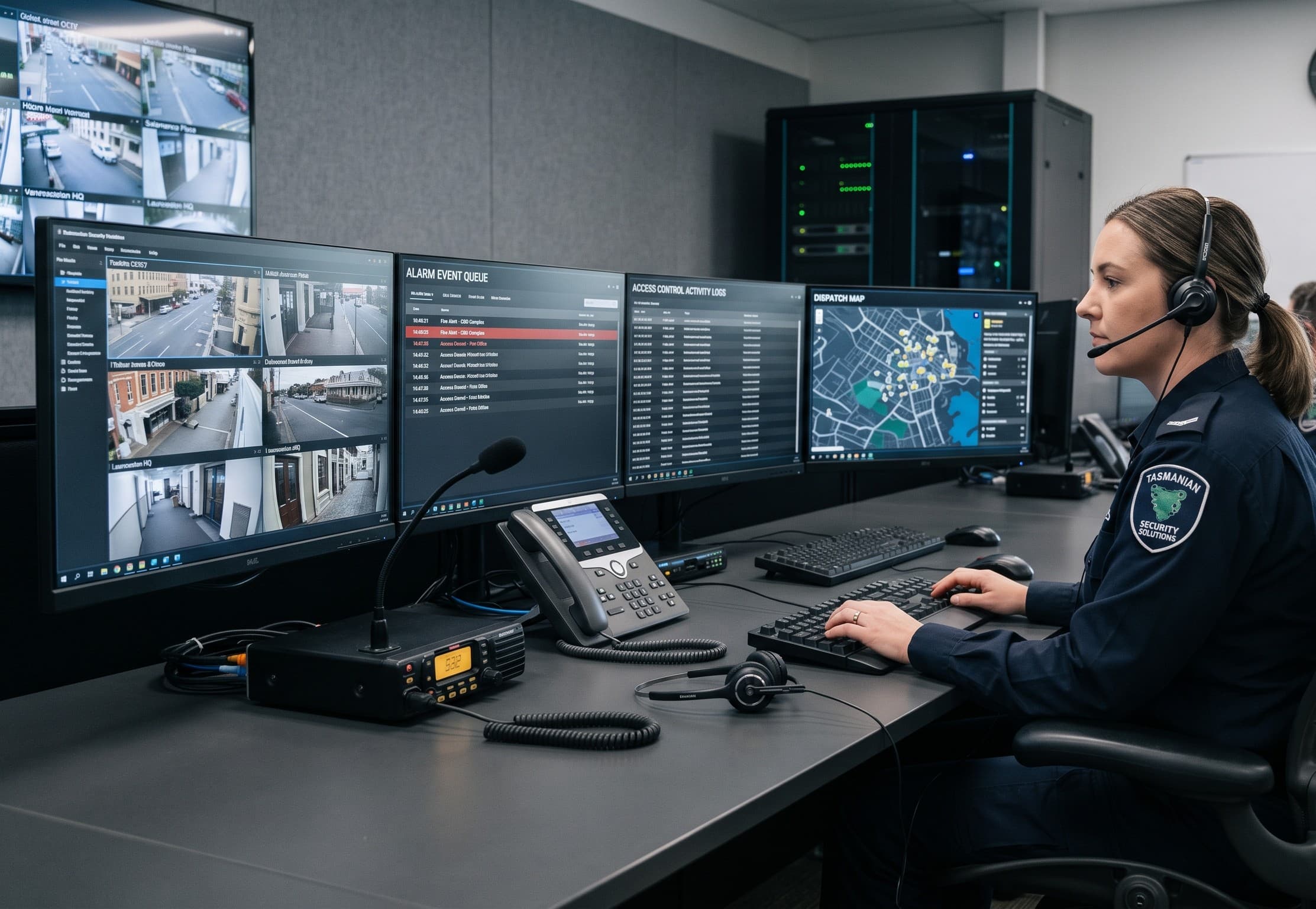 Monitoring centre operations training